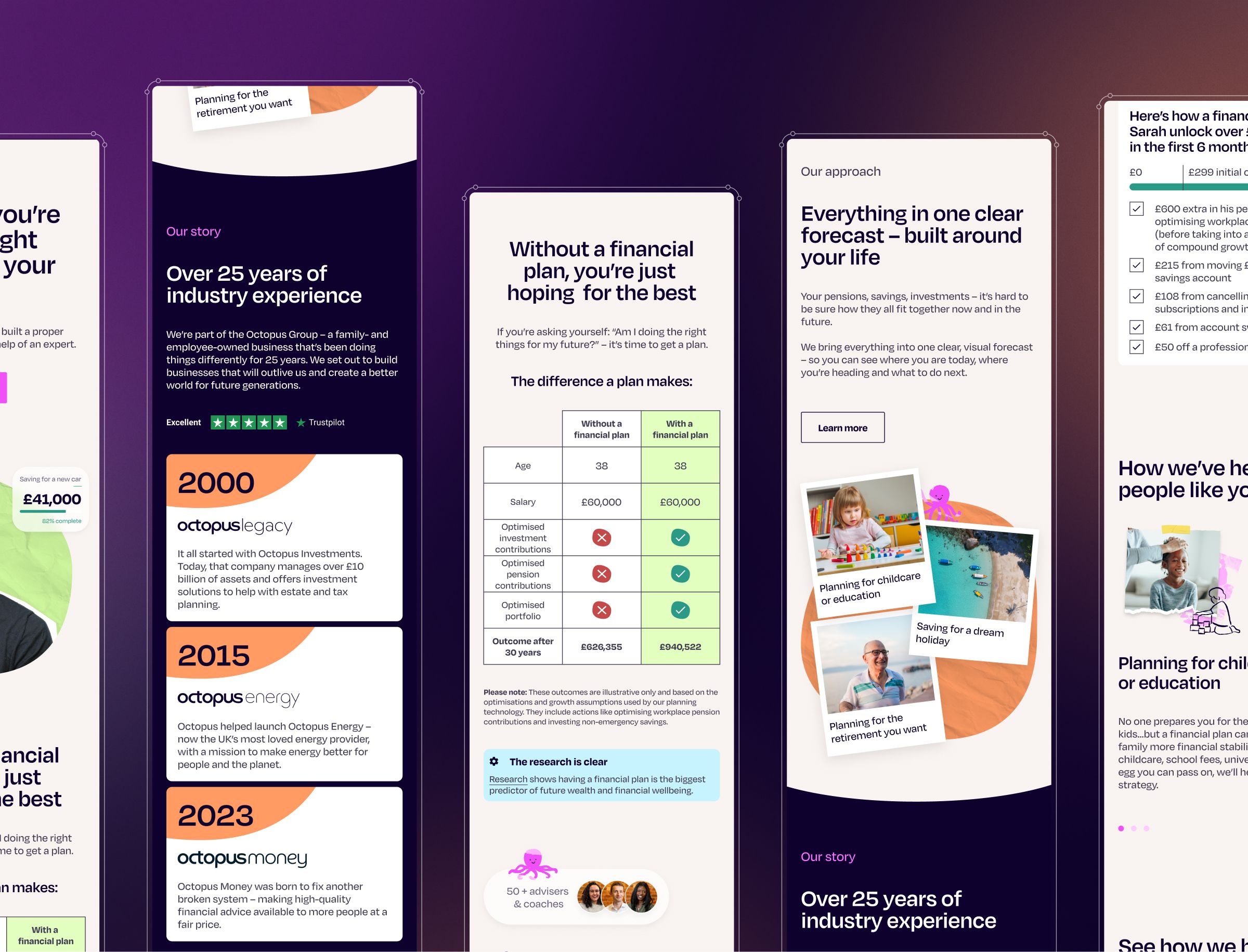 Octopus Money Website Design